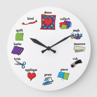 Quilt Clock Grote Klok
