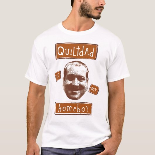 quilt dad is mijn huisjongen t-shirt (Voorkant)
