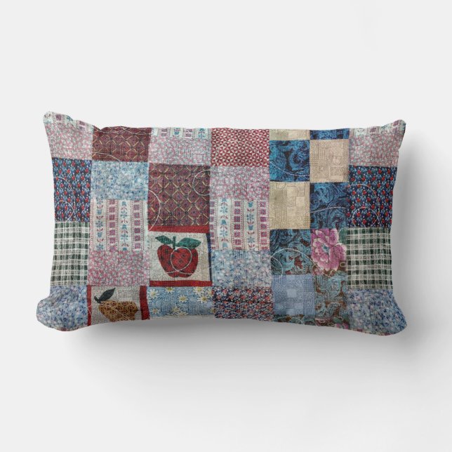 Quilt Design Lumbar Pillow Kussen (Voorkant)
