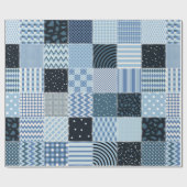Quilt design. Naadloos patchwork-patroon vanaf sti Cadeaupapier (Vlak)