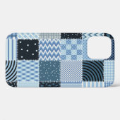 Quilt design. Naadloos patchwork-patroon vanaf sti Case-Mate iPhone Case (Achterkant (horizontaal))