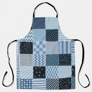 Quilt design. Naadloos patchwork-patroon vanaf sti Schort