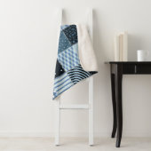 Quilt design. Naadloos patchwork-patroon vanaf sti Sherpa Deken (In situ)