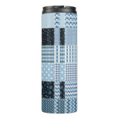 Quilt design. Naadloos patchwork-patroon vanaf sti Thermosbeker (Achterkant)