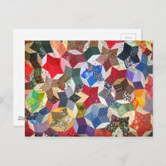 Quilt Fabric Briefkaart (Voorkant / Achterkant)