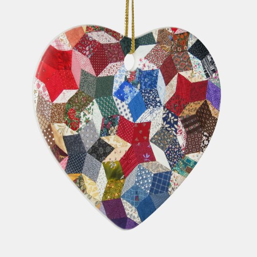 Quilt Fabric Keramisch Ornament (Rechts)