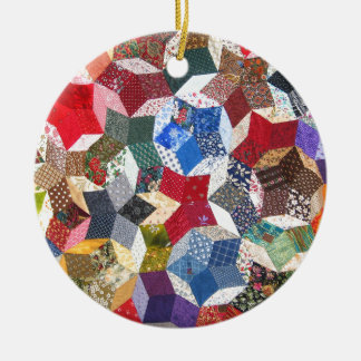 Quilt Fabric Keramisch Ornament