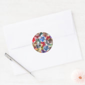 Quilt Fabric Ronde Sticker (Envelop)
