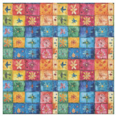 Quilt Floral Pattern-Papel Picado Patchwork Stof (Swatch)