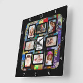 QUILT FOTO LIJST-TOEVOEGEN FOTO'S VIERKANTE KLOK (Hoek)