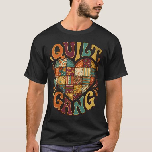 Quilt Gang Hart T-shirt (Voorkant)