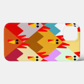 Quilt geïnspireerde kippen Case-Mate iPhone case (Achterkant (horizontaal))