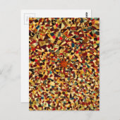 Quilt [gekke patchwork] van Rebecca King (c.1890-9 Briefkaart (Voorkant / Achterkant)