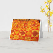 Quilt, gezellig en warm kaart (Gele Bloem)