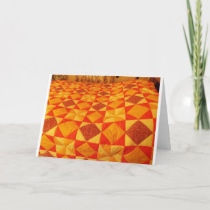 Quilt, gezellig en warm kaart