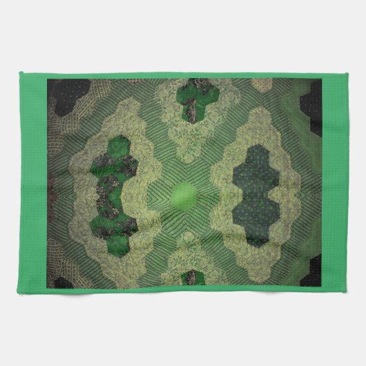Quilt Green Theedoek (Horizontaal)