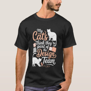 Quilt Humor voor Kat Liefhebber Naaien Grappig Bre T-shirt