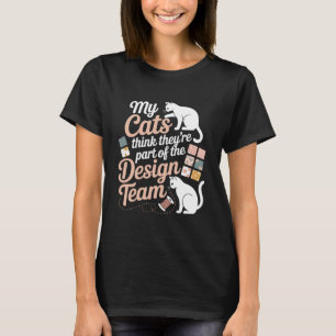 Quilt Humor voor Kattenliefhebber Naaien Grappig B T-shirt