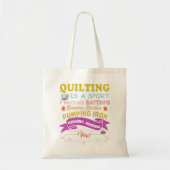 Quilt is een sport grappig, quilt Gezegden riool. Tote Bag (Voorkant)