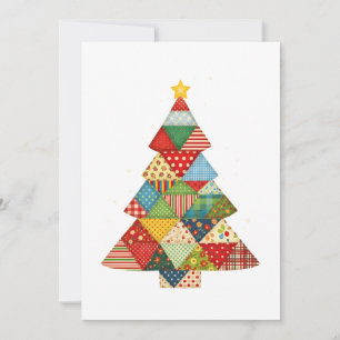 Quilt Kerstboom Festieve Quilt Liefhebbers Bedankkaart