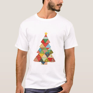 Quilt Kerstboom Festieve Quilt Liefhebbers  T-shirt