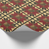 Quilt kerstventilator cadeaupapier (Hoek)