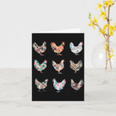 Quilt kip patchwork mama boer boerderij kaart (Gele Bloem)