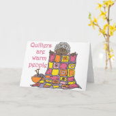 Quilt Lady Kaart (Gele Bloem)
