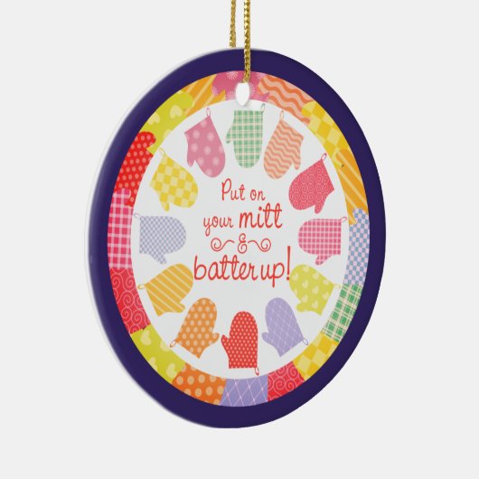 Quilt liefhebbers ovenwanten bakken Kerst ornament (Rechts)