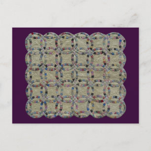 QUILT LINE-Double Wedding Rings- Briefkaart