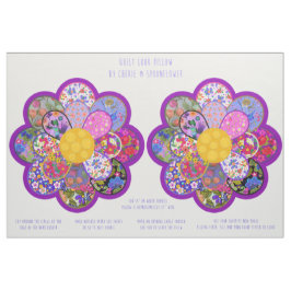 Quilt Look Bloem Rond Kussen Snij- en Naai Kit Stof