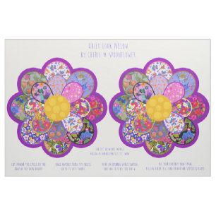 Quilt Look Bloem Rond Kussen Snij- en Naai Kit Stof