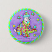 Quilt Lover Dog Button (Voorkant)