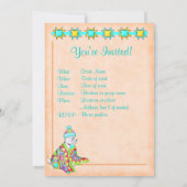 Quilt Lover Dog Invitation aanpasbaar Kaart (Achterkant)