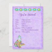 Quilt Lover Dog Invitation Kaart (Achterkant)