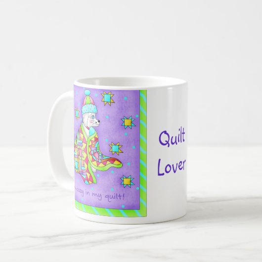 Quilt Lover Dog Mok (Voorkant links)