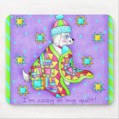 Quilt Lover Dog Mousepad Muismat (Voorkant)