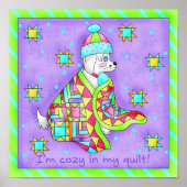 Quilt Lover Dog Poster (Voorkant)