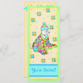 Quilt Lover Dog uitnodiging (Voorkant / Achterkant)