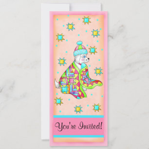 Quilt Lover Dog uitnodiging