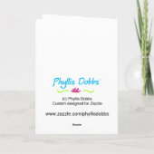 Quilt Lover Dog Wenskaart of Note Kaart (Achterkant)