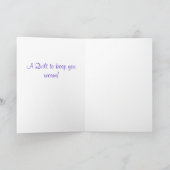 Quilt Lover Dog Wenskaart of Note Kaart (Binnen)