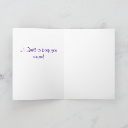 Quilt Lover Dog Wenskaart of Note Kaart (Binnen)