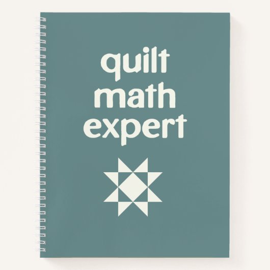 Quilt Math Expert Quilter's Grafiekpapier Notitieboek (Voorkant)
