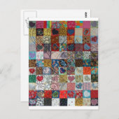 quilt met hart briefkaart (Voorkant / Achterkant)