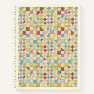 QUILT MOSAIC 8.5x11 spiraalschrift / Crème Notitieboek