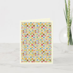QUILT MOSAIC Bedankkaart / Crème