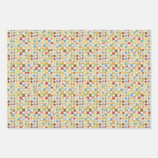 QUILT MOSAIC Flat Sheet wrapping papier Inpakpapier Vel (Voorkant 3)