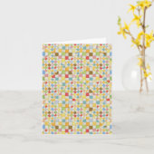 QUILT MOSAIC Note Kaart (Gele Bloem)