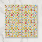 QUILT MOSAIC Square Cadeau Labels / Crème (Voorkant)